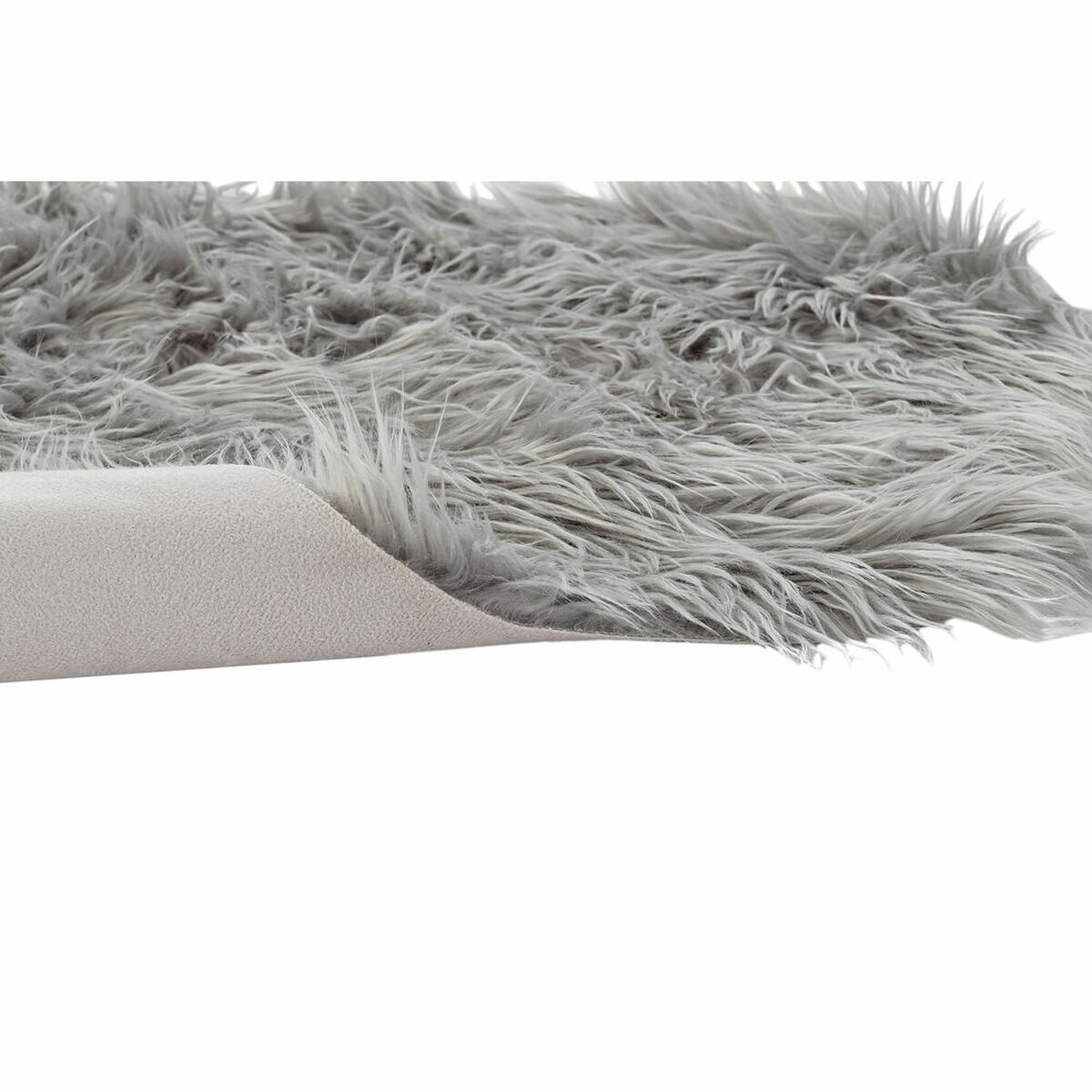 Tappeto DKD Home Decor Grigio Con capelli 60 x 90 x 2 cm